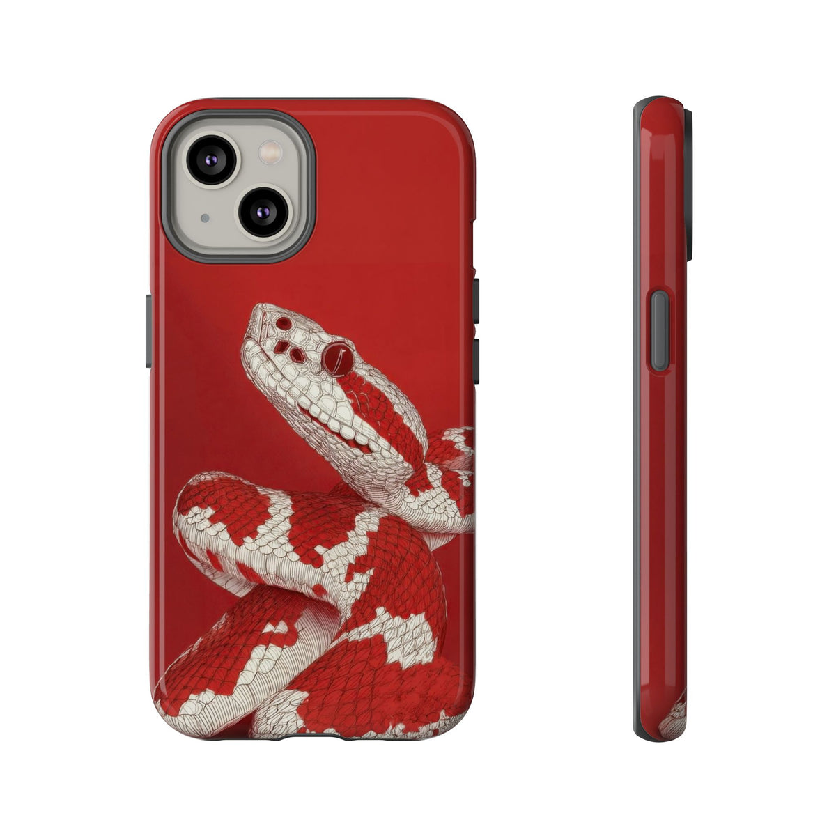 The Snake - Etching Style Series Graphic Tough Phone Cases