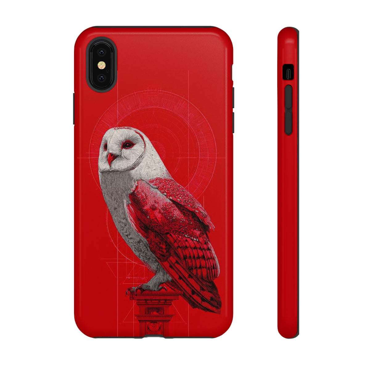 The Owl - Etching Style Series Graphic Tough Phone Cases