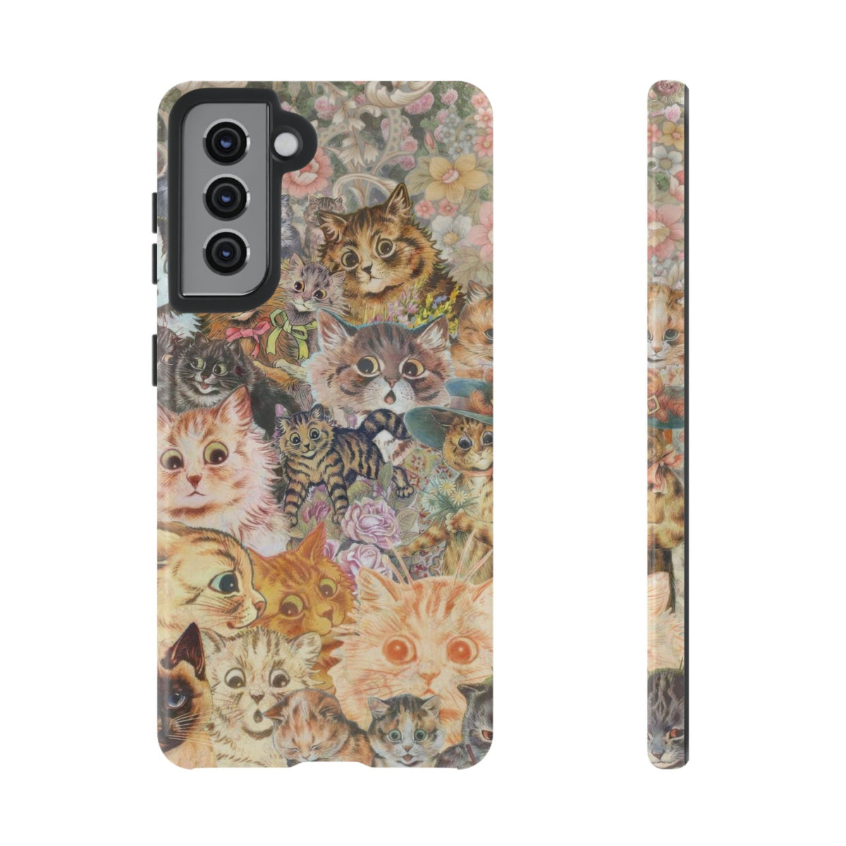Aesthetic Cats Case - Vintage Kitty Graphic Tough Phone Cases