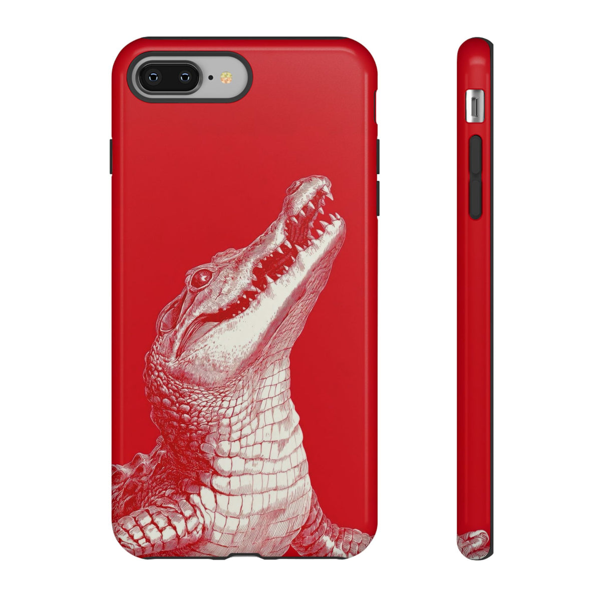 The Crocodile - Etching Style Series Graphic Tough Phone Cases