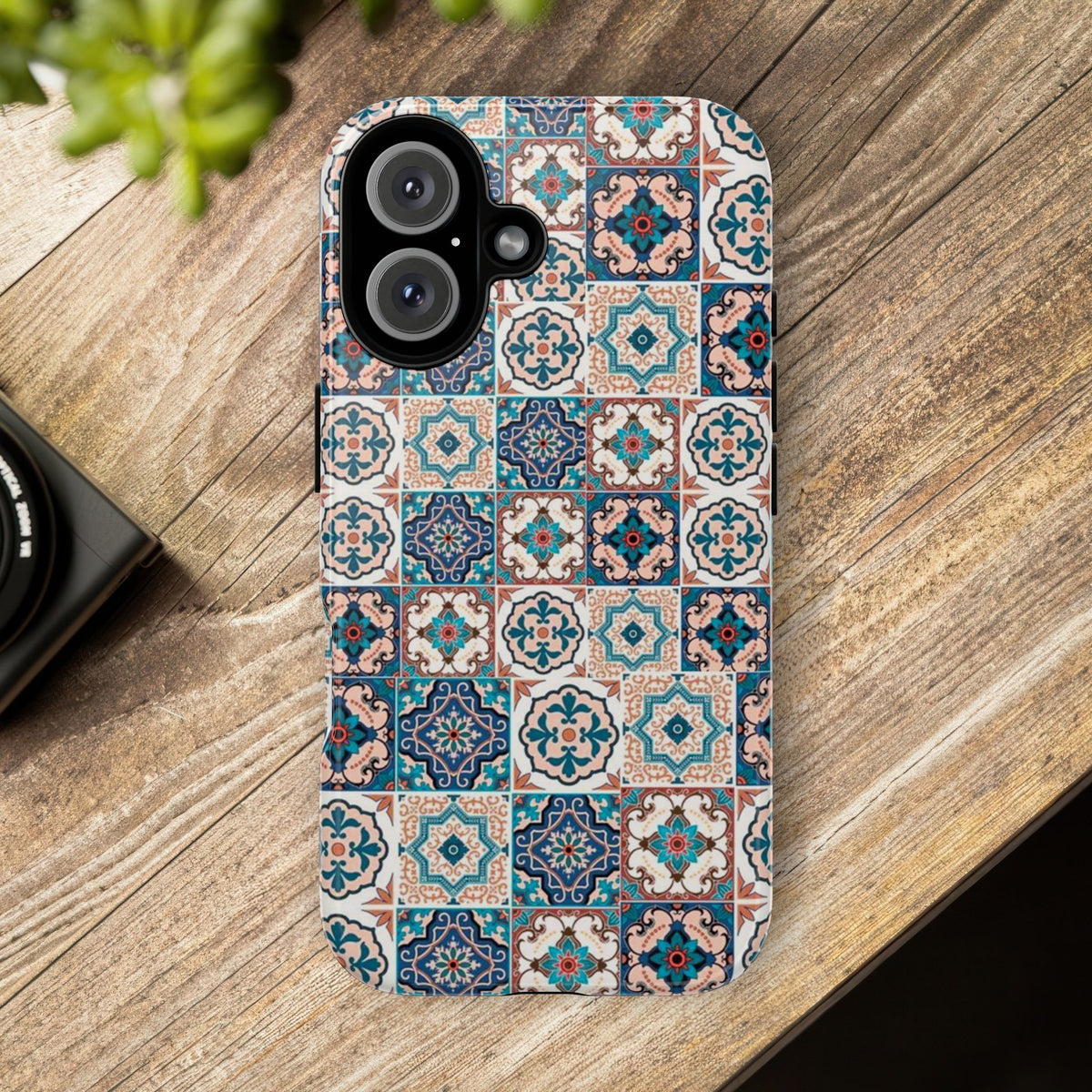 Vintage Mosaic Tile Graphic Tough Phone Cases