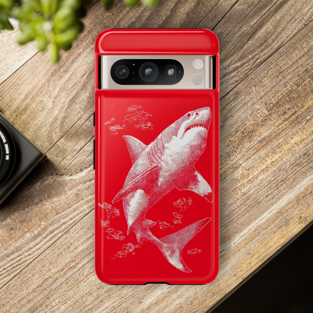 The Shark - Etching Style Series Graphic Tough Phone Cases