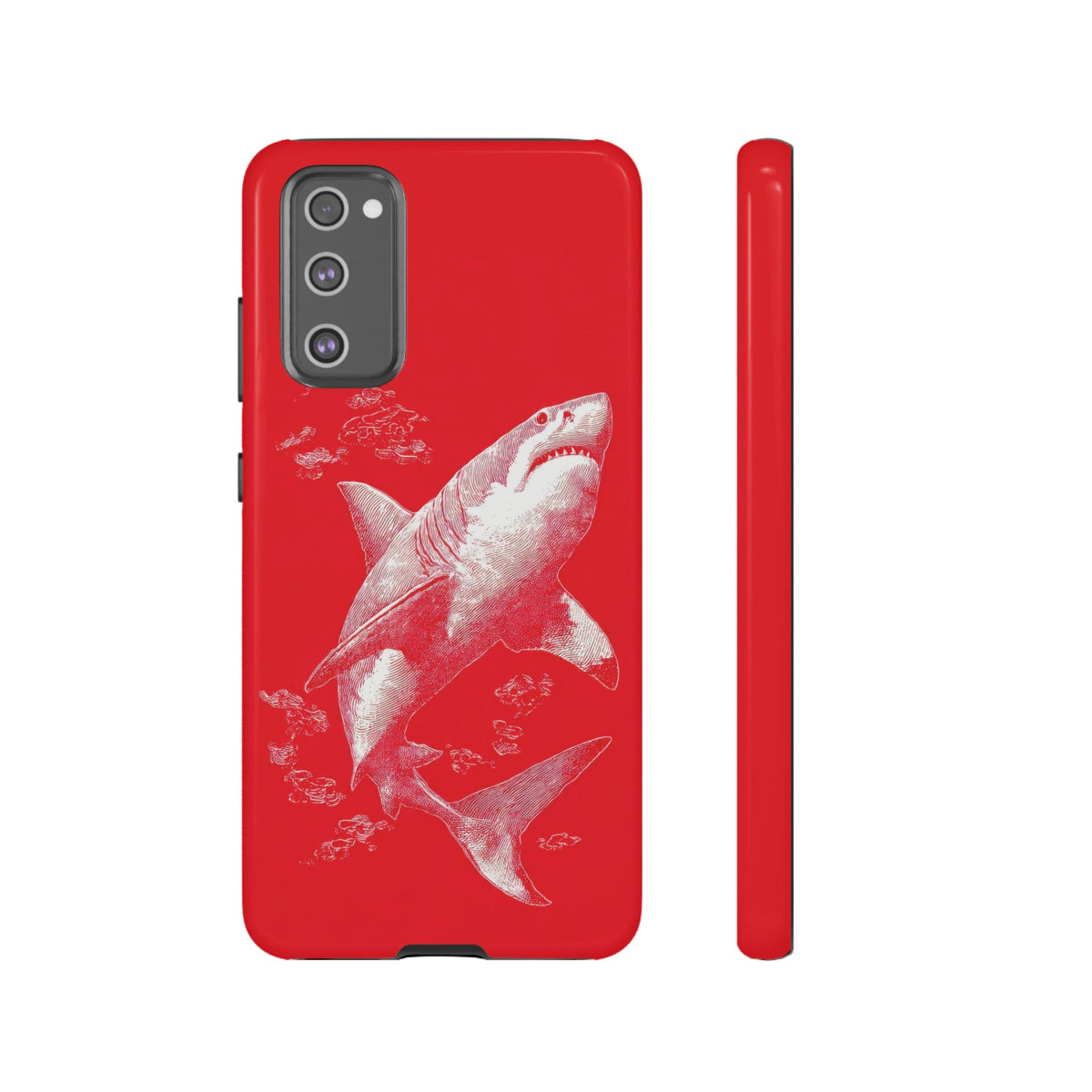 The Shark - Etching Style Series Graphic Tough Phone Cases