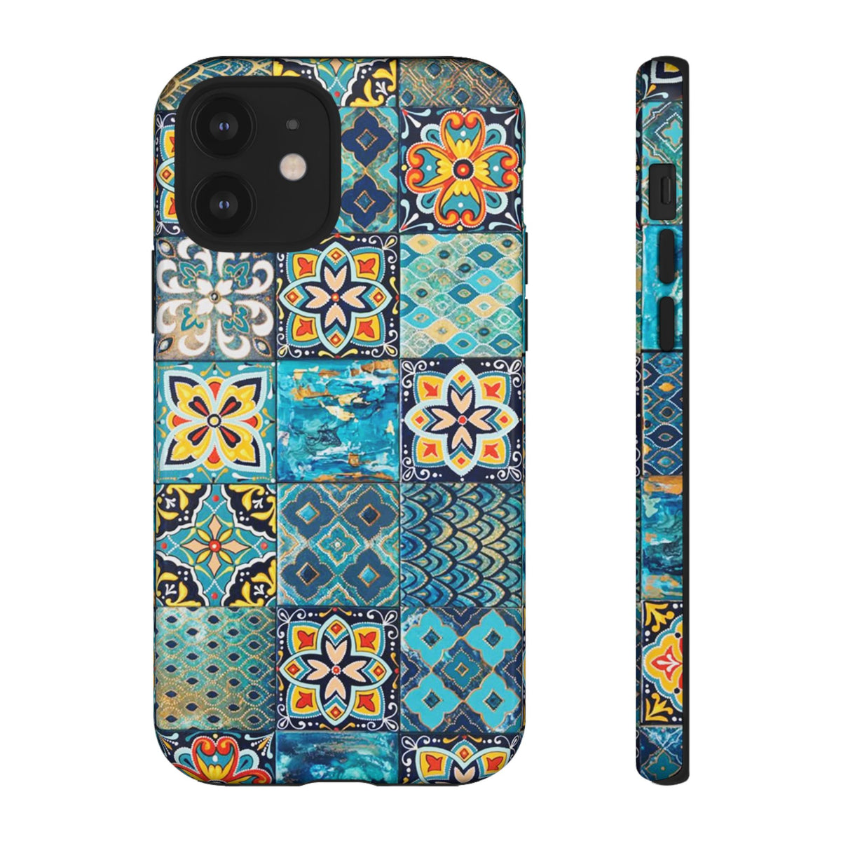 Vintage Mosaic Tile Graphic Tough Phone Cases