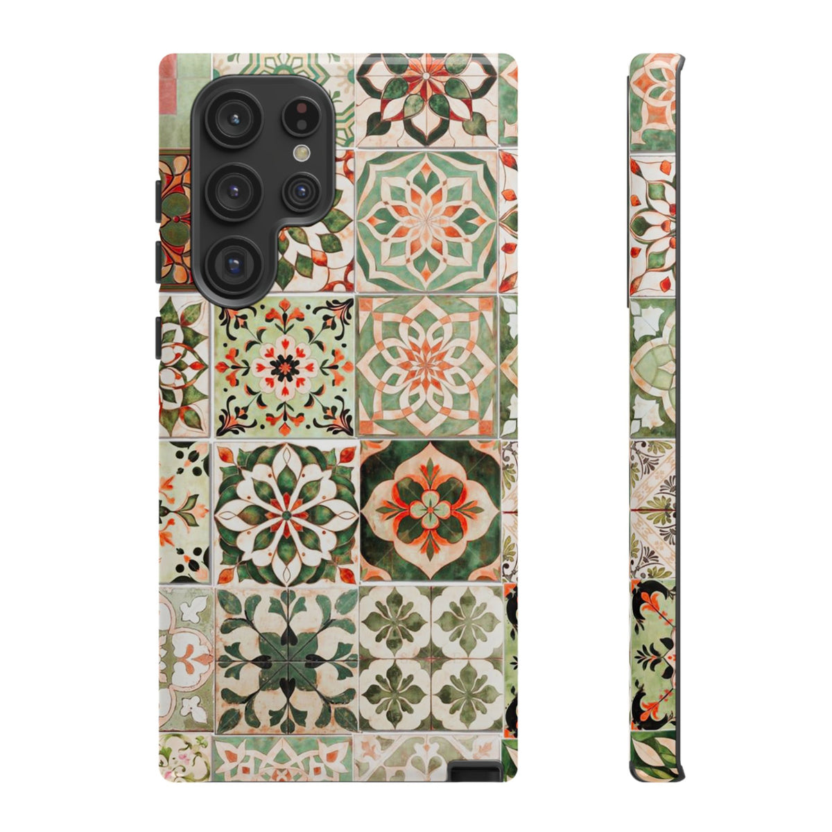 Vintage Mosaic Tile Graphic Tough Phone Cases