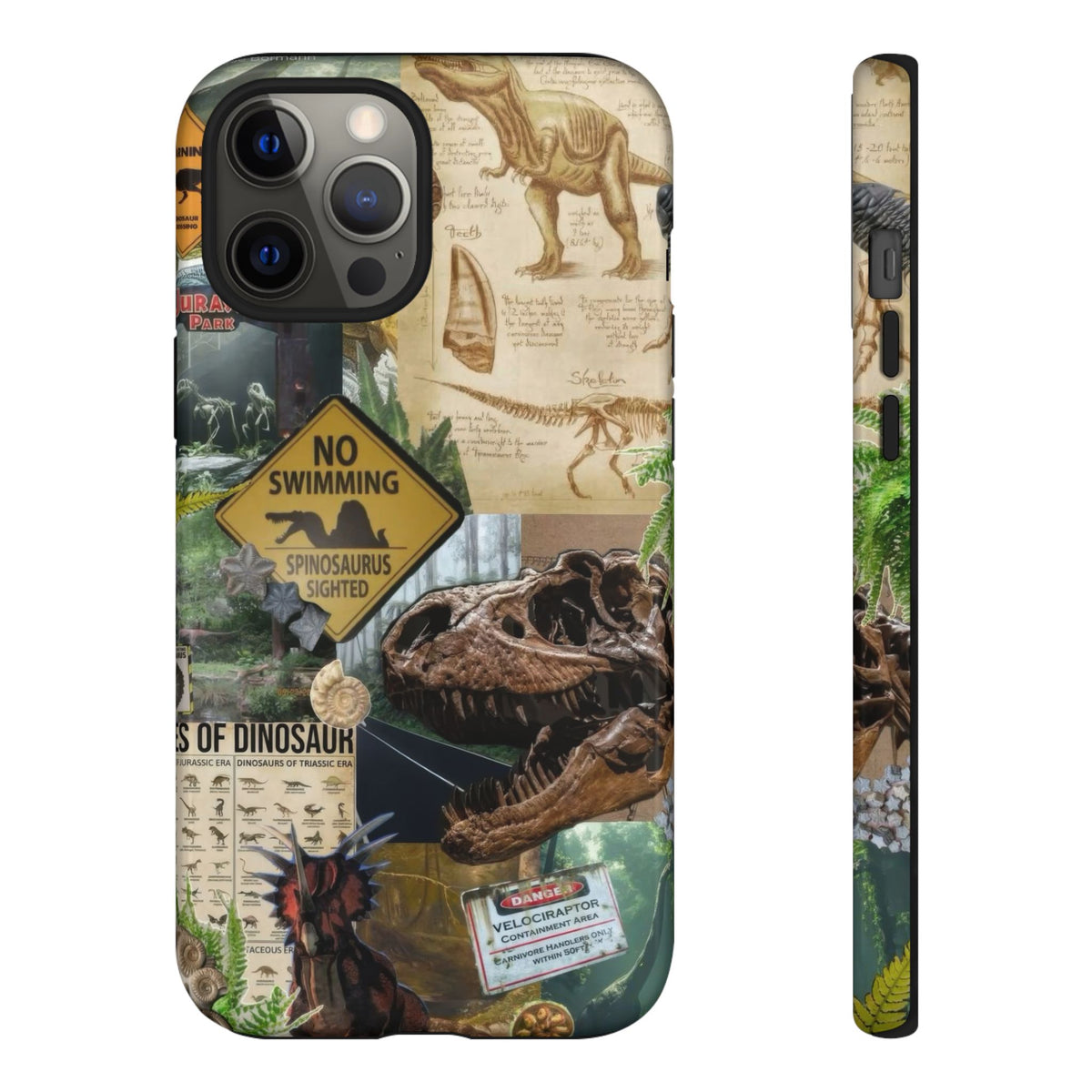 Aesthetic Dinosaur Case - Vintage Jurassic World Graphic Tough Phone Cases
