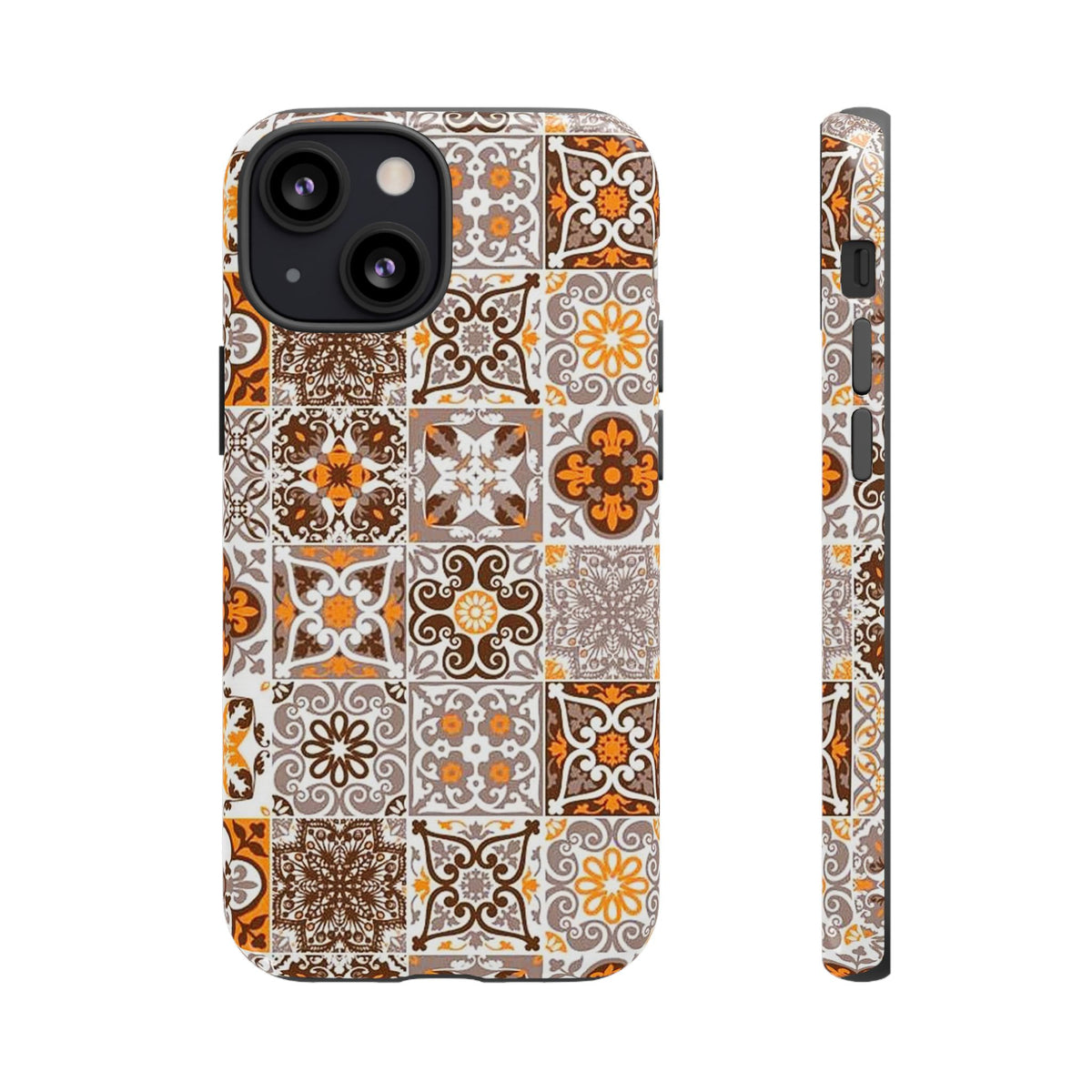 Vintage Mosaic Tile Graphic Tough Phone Cases