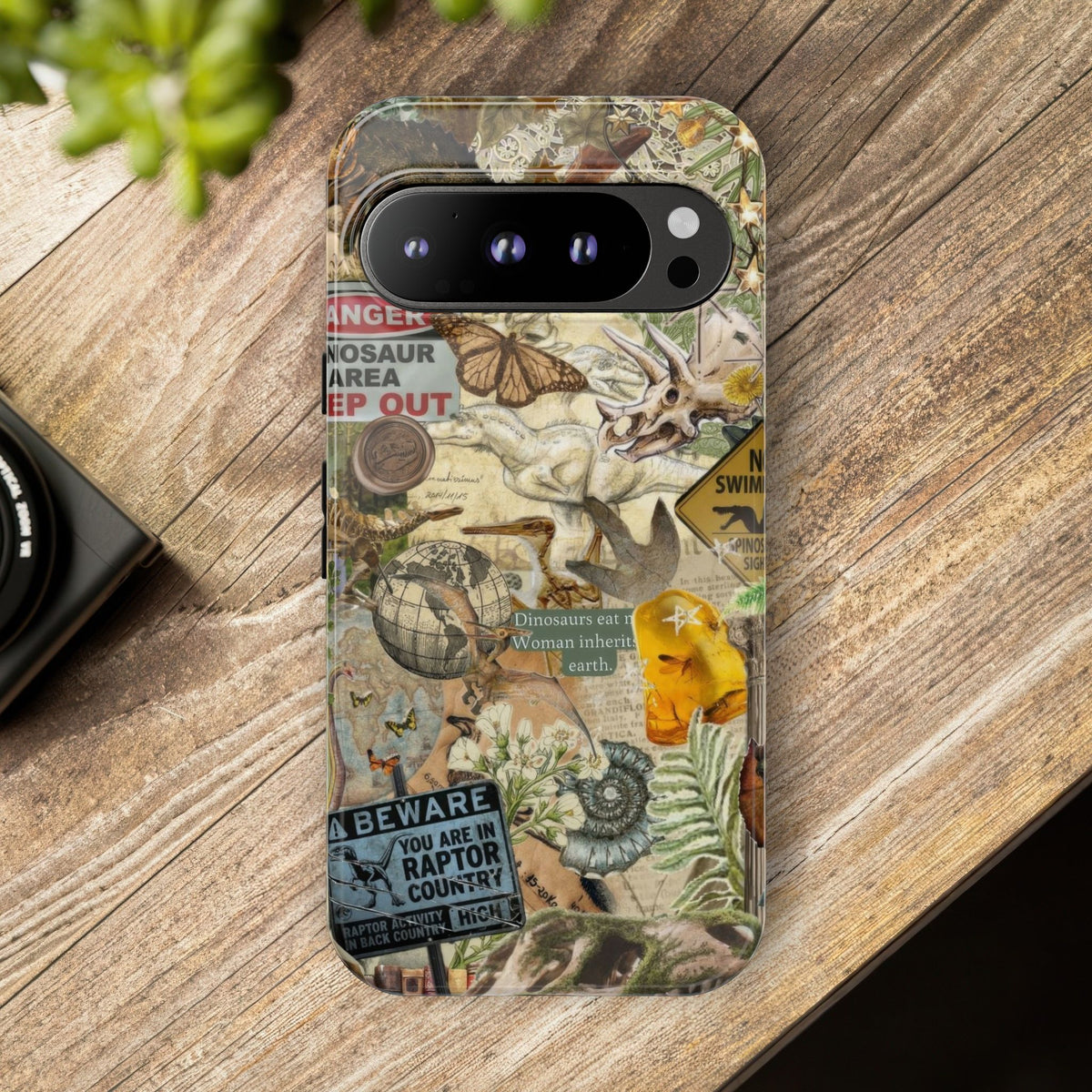 Aesthetic Dinosaur Case - Vintage Jurassic World Graphic Tough Phone Cases