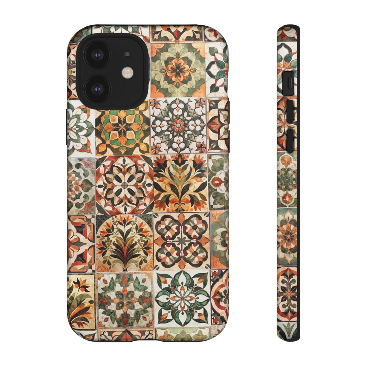 Vintage Mosaic Tile Graphic Tough Phone Cases