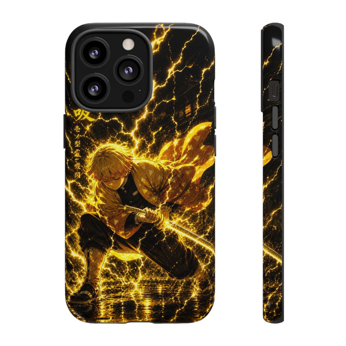 Zenitsu Agatsuma - Demon Slayer Anime Graphic Tough Phone Cases