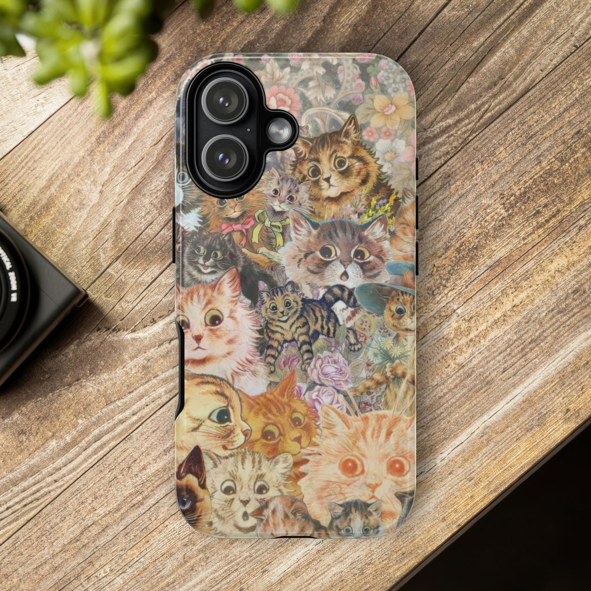 Aesthetic Cats Case - Vintage Kitty Graphic Tough Phone Cases