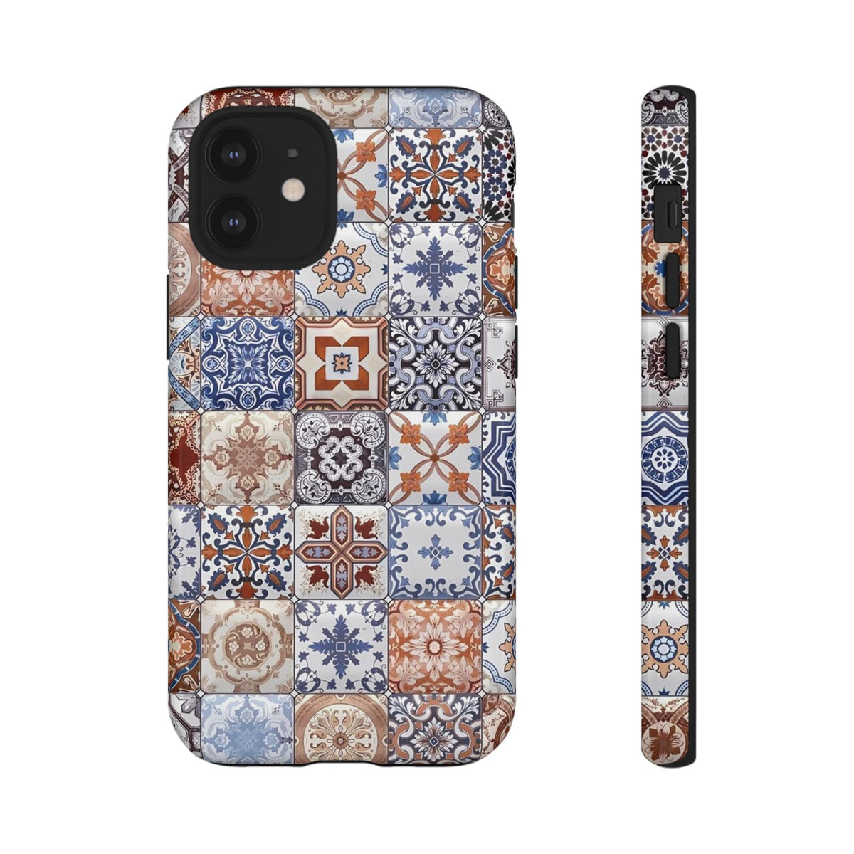 Vintage Mosaic Tile Graphic Tough Phone Cases