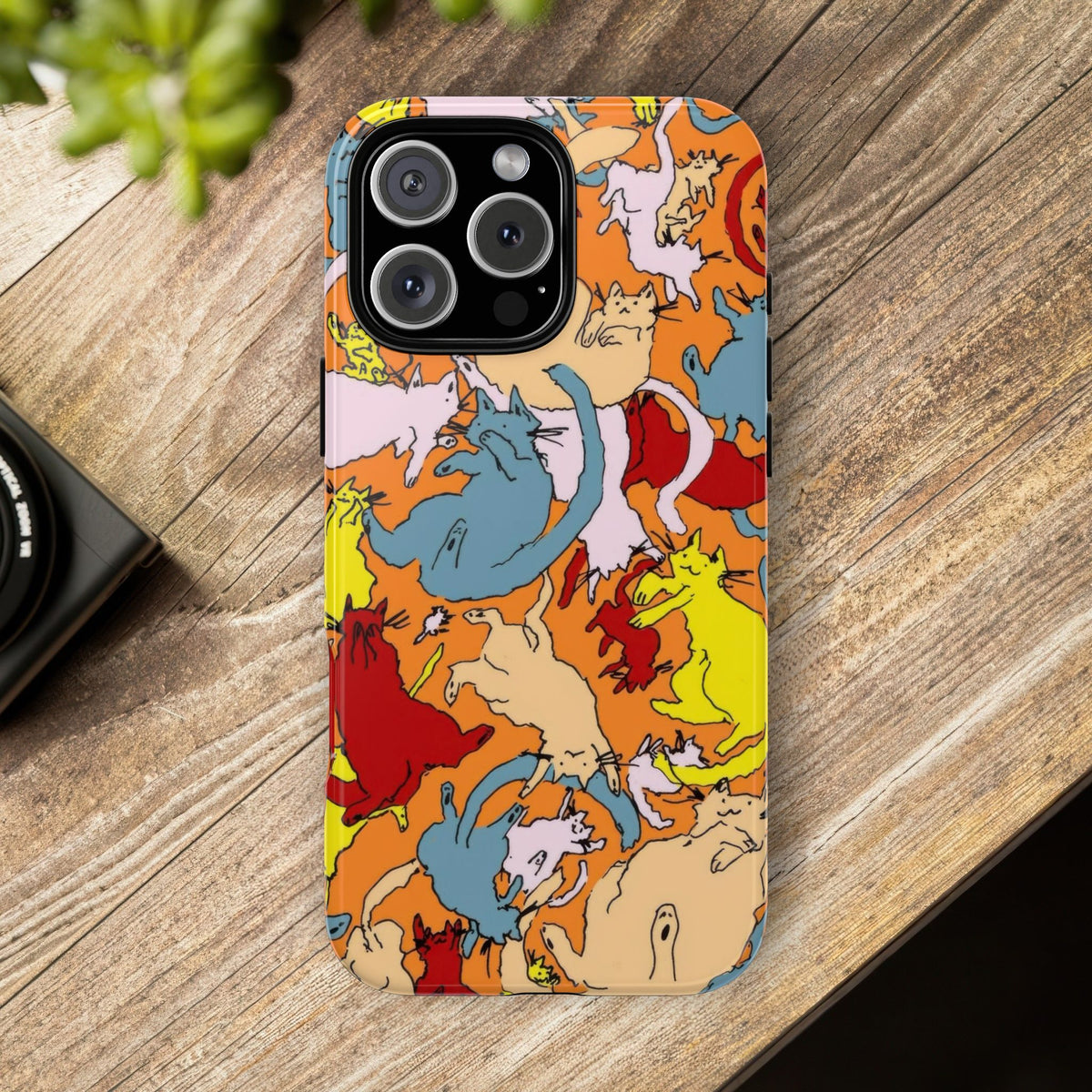 Aesthetic Cats Case - Vintage Kitty Graphic Tough Phone Cases