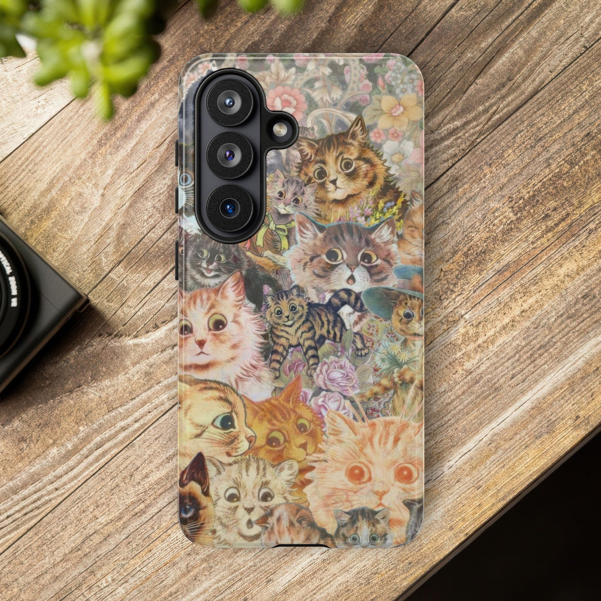 Aesthetic Cats Case - Vintage Kitty Graphic Tough Phone Cases