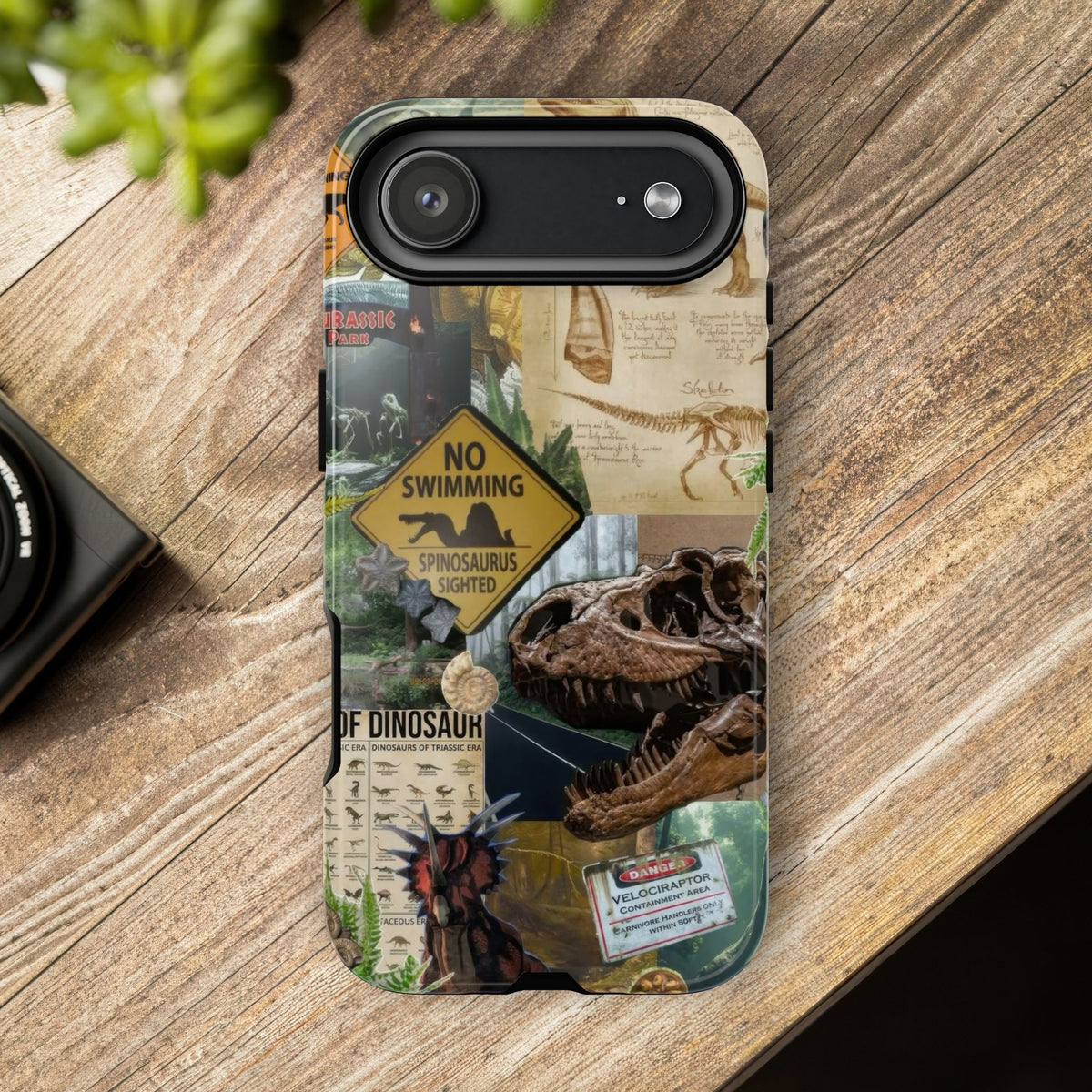 Aesthetic Dinosaur Case - Vintage Jurassic World Graphic Tough Phone Cases