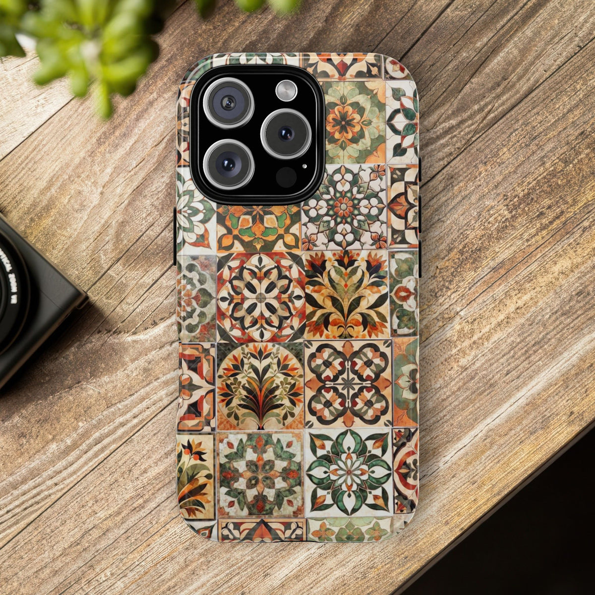 Vintage Mosaic Tile Graphic Tough Phone Cases