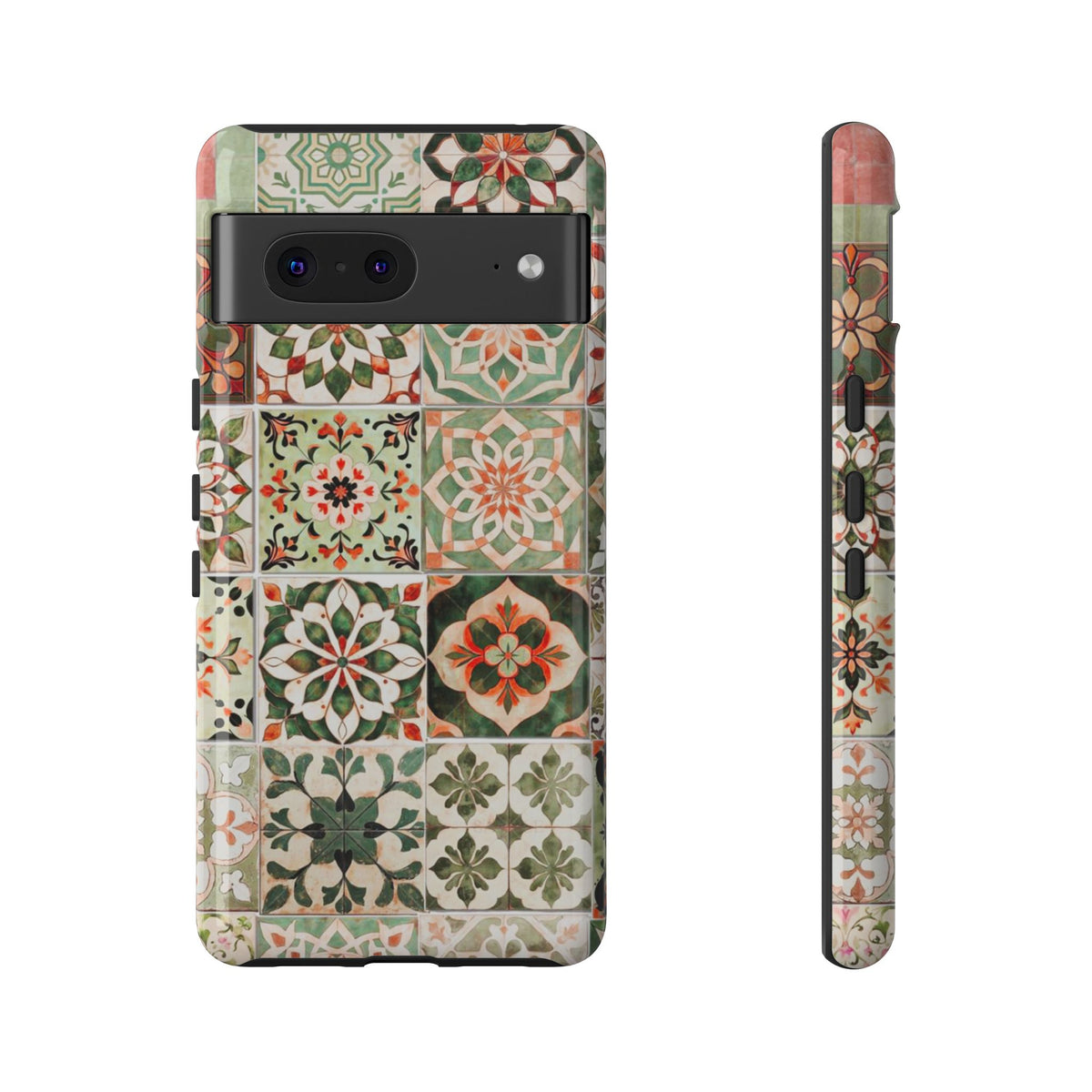 Vintage Mosaic Tile Graphic Tough Phone Cases