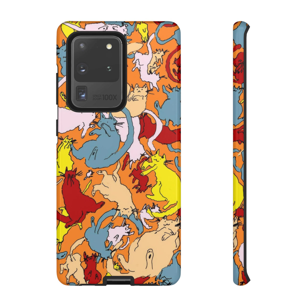 Aesthetic Cats Case - Vintage Kitty Graphic Tough Phone Cases