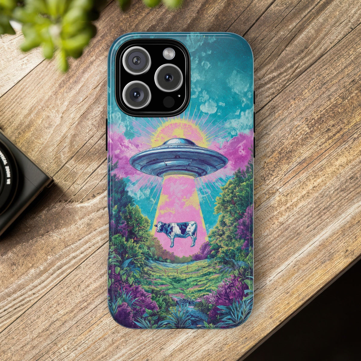 Vintage Alien UFO Graphic Tough Phone Cases