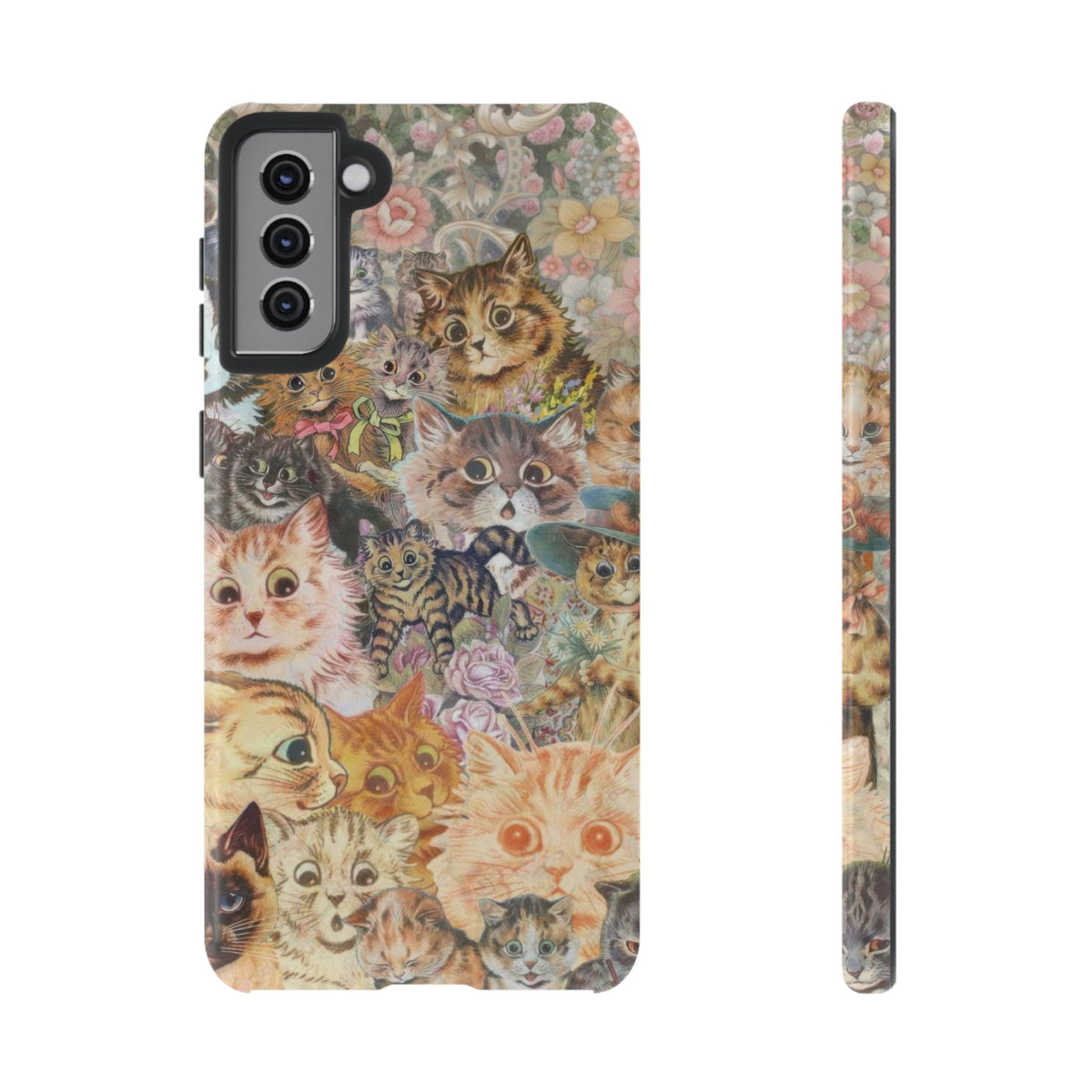 Aesthetic Cats Case - Vintage Kitty Graphic Tough Phone Cases