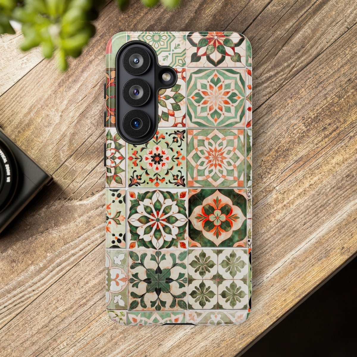 Vintage Mosaic Tile Graphic Tough Phone Cases