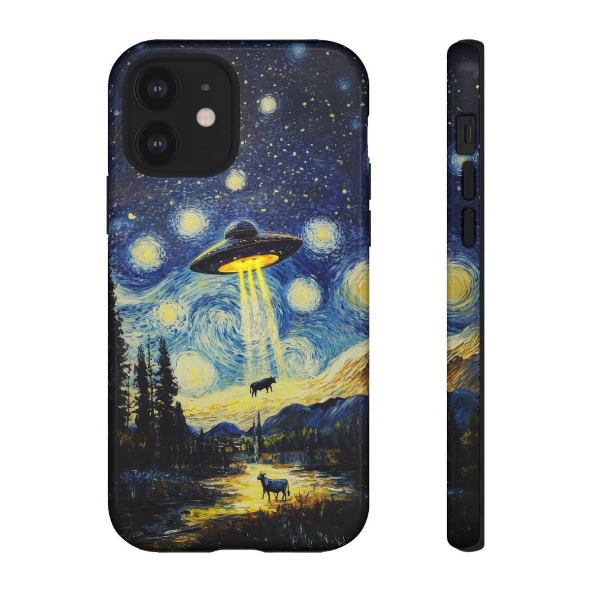 Vintage Alien UFO Graphic Tough Phone Cases