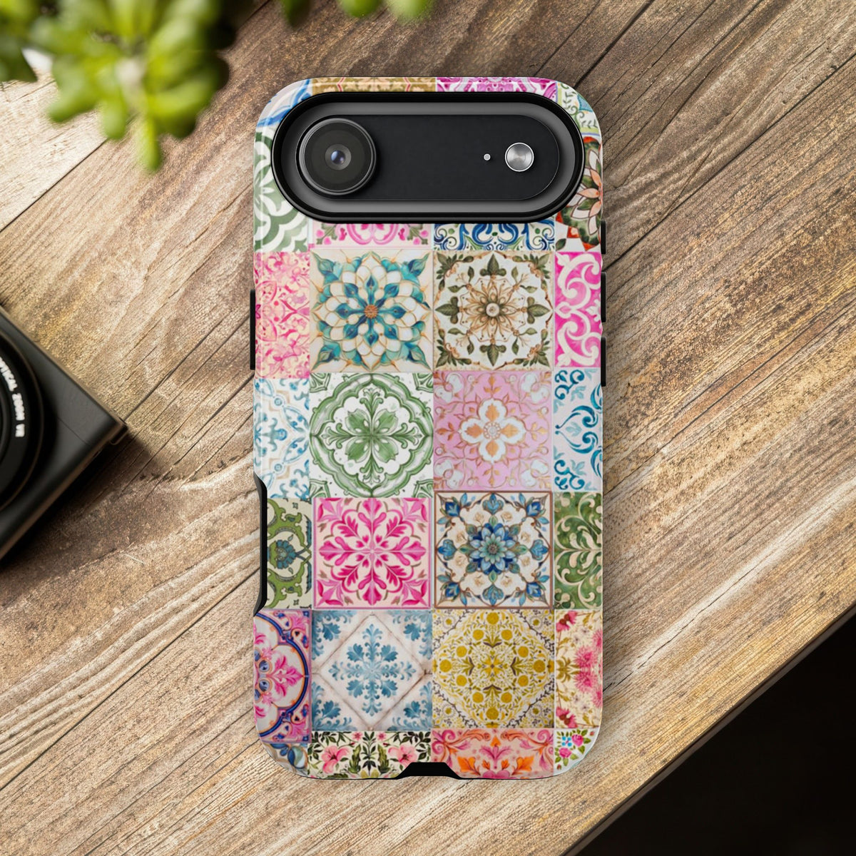 Vintage Mosaic Tile Graphic Tough Phone Cases