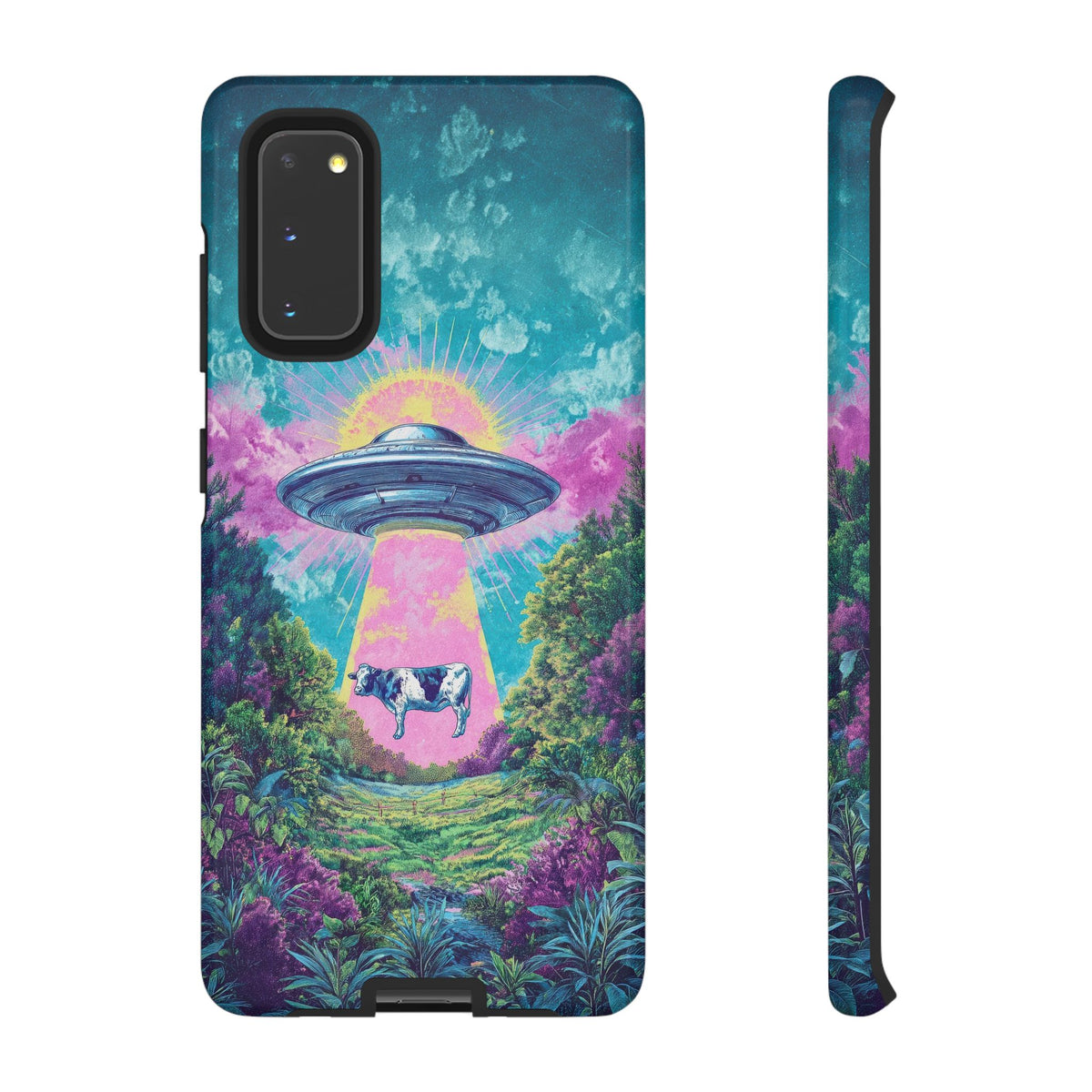 Vintage Alien UFO Graphic Tough Phone Cases