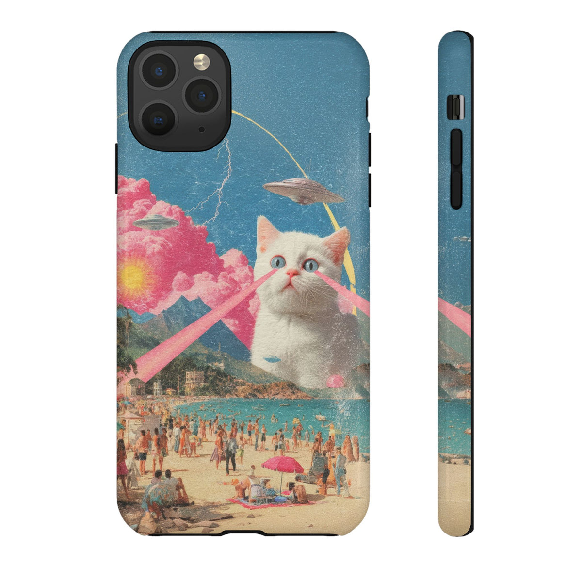 Vintage Alien UFO Graphic Tough Phone Cases