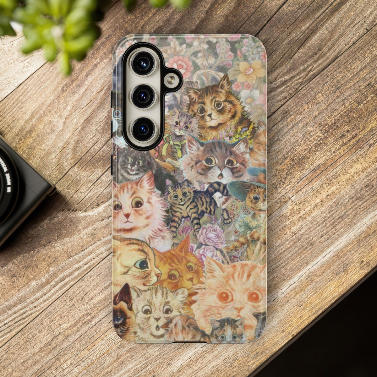 Aesthetic Cats Case - Vintage Kitty Graphic Tough Phone Cases