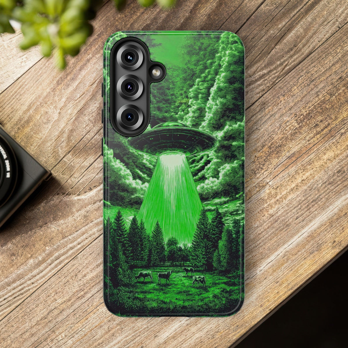Vintage Alien UFO Graphic Tough Phone Cases