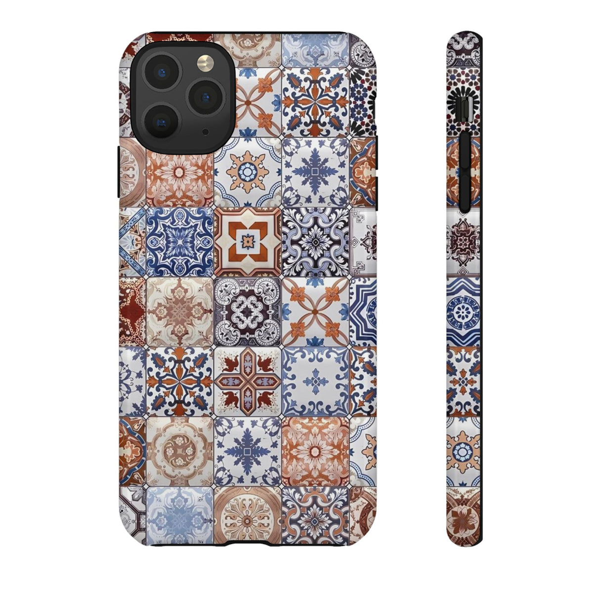 Vintage Mosaic Tile Graphic Tough Phone Cases