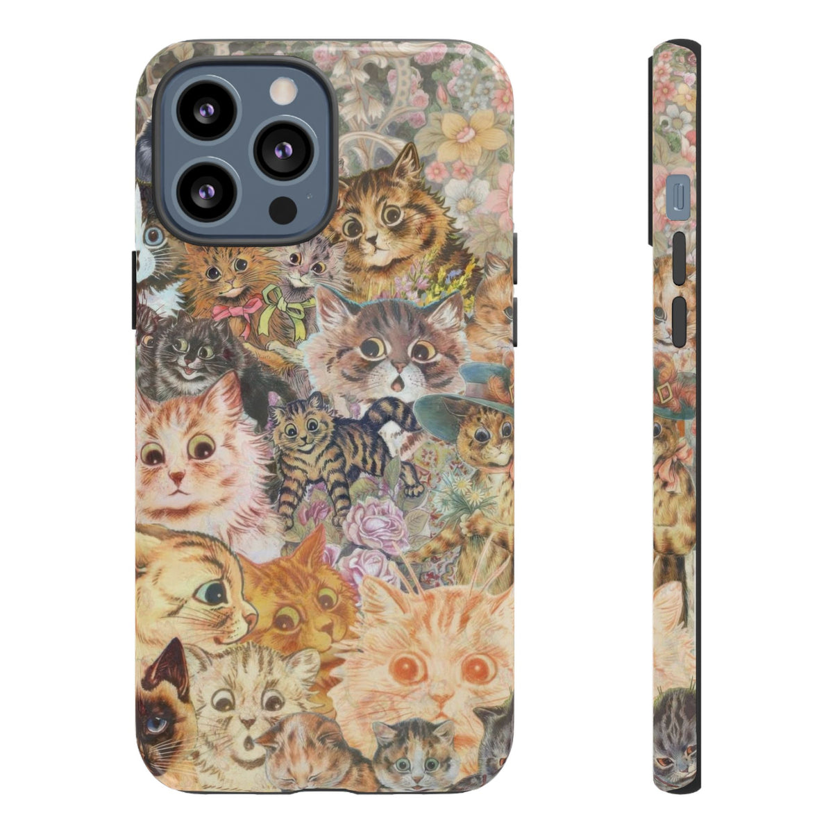 Aesthetic Cats Case - Vintage Kitty Graphic Tough Phone Cases