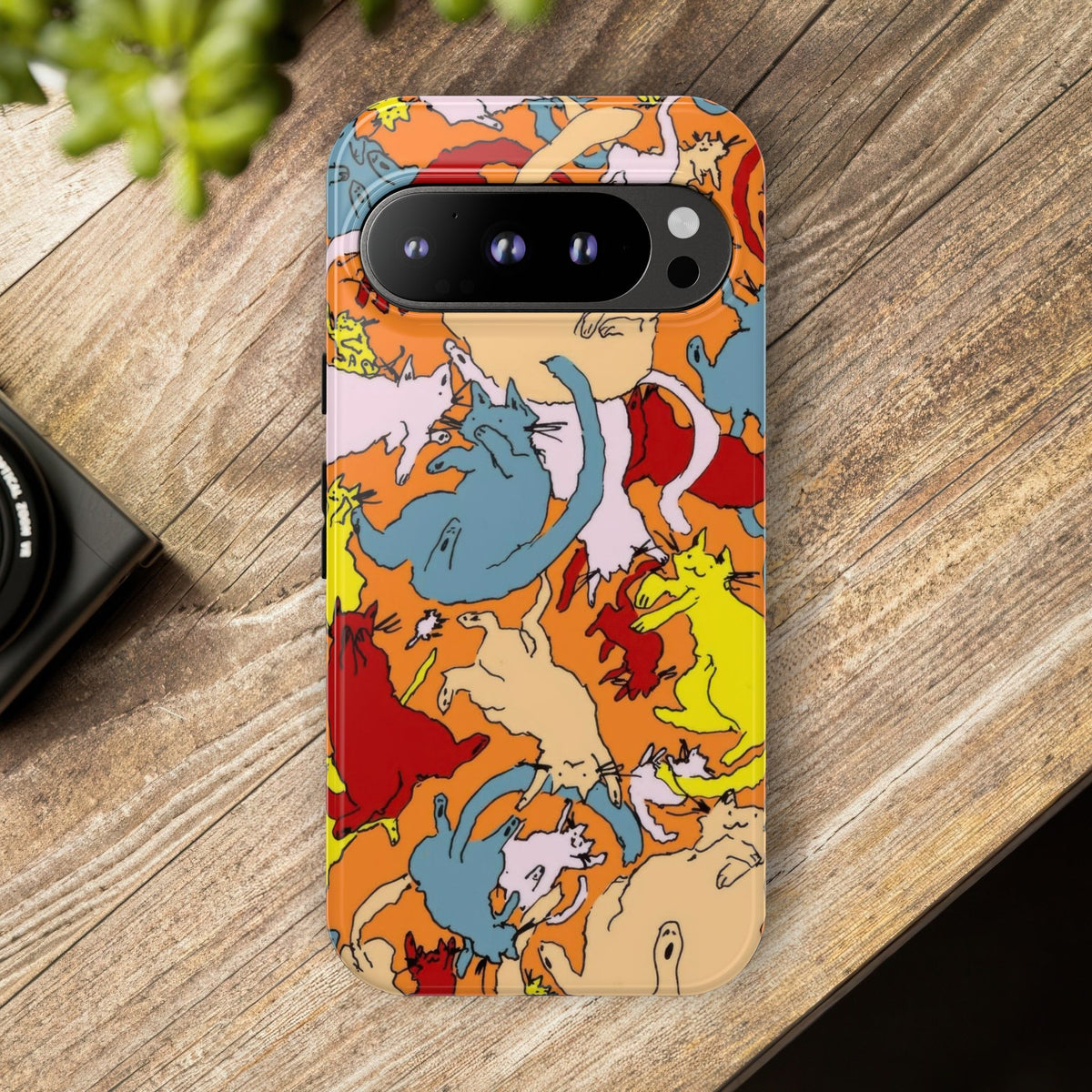 Aesthetic Cats Case - Vintage Kitty Graphic Tough Phone Cases