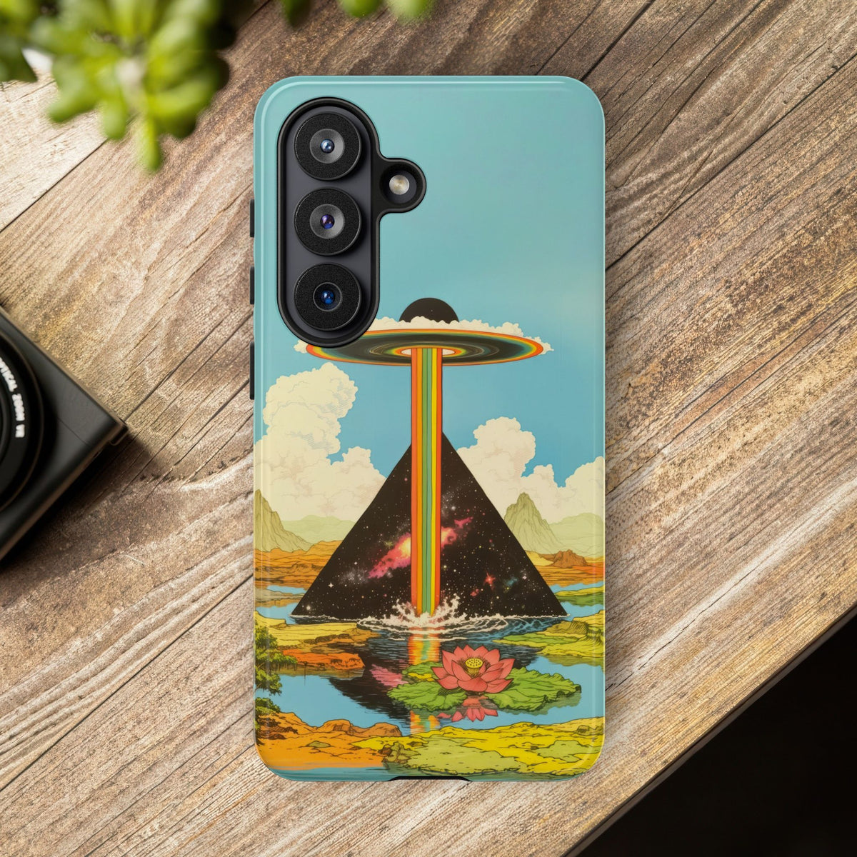 Vintage Alien UFO Graphic Tough Phone Cases