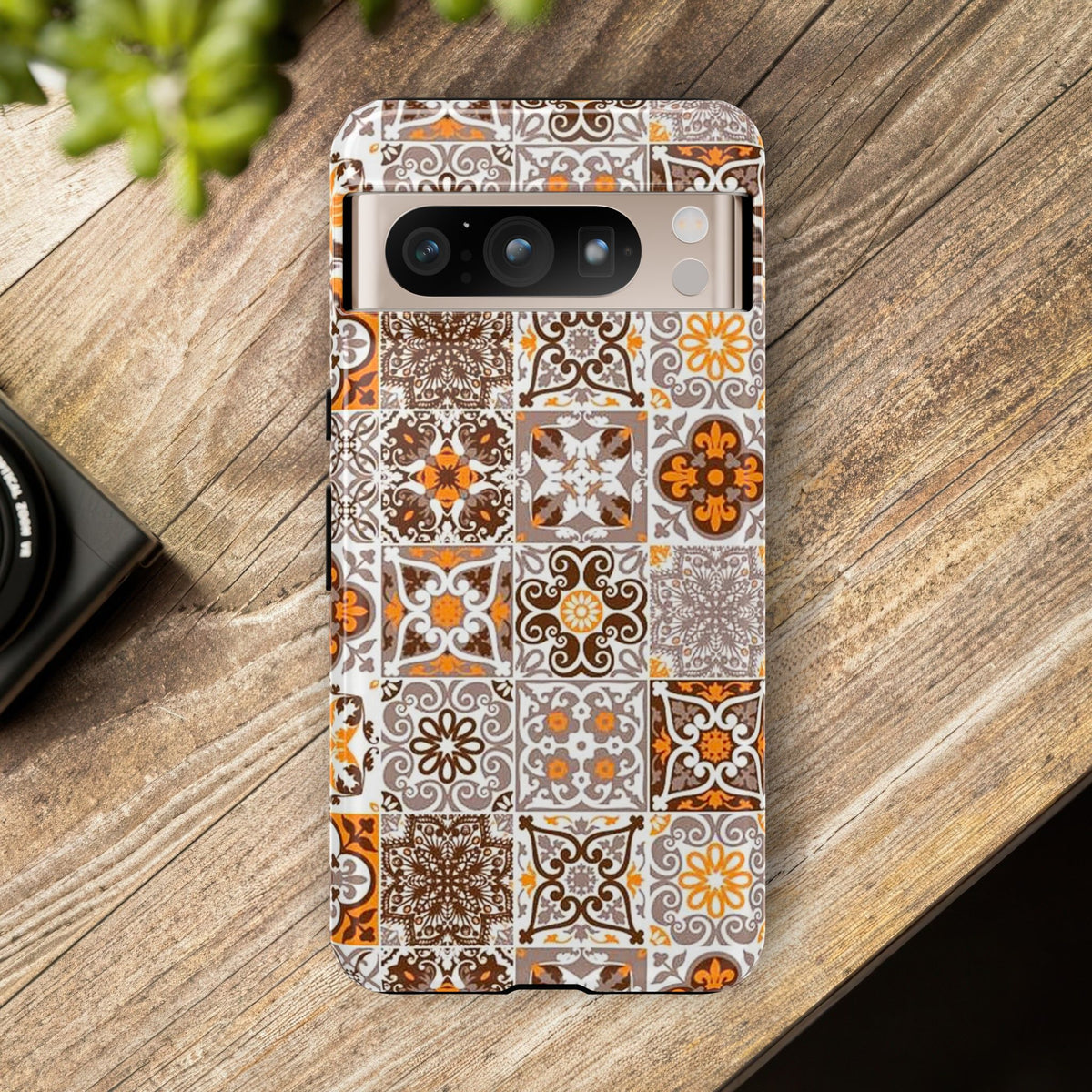Vintage Mosaic Tile Graphic Tough Phone Cases