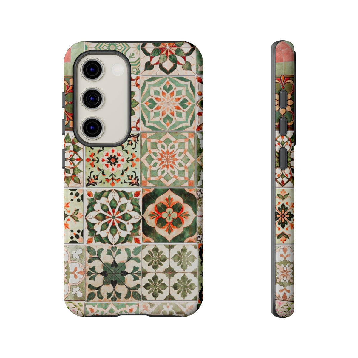 Vintage Mosaic Tile Graphic Tough Phone Cases