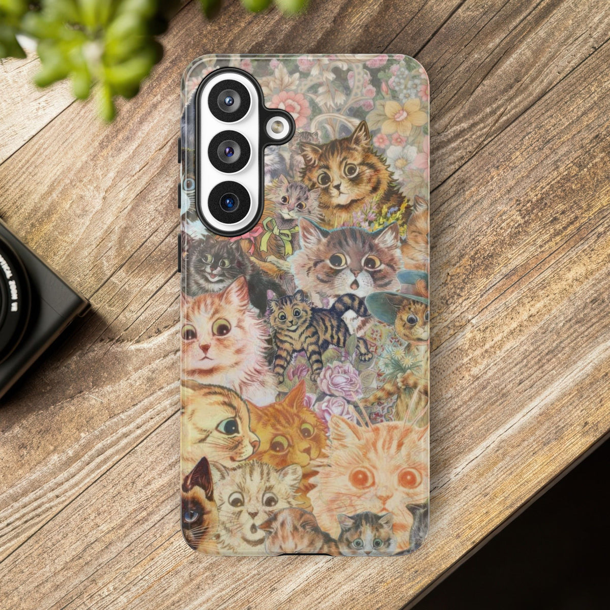 Aesthetic Cats Case - Vintage Kitty Graphic Tough Phone Cases