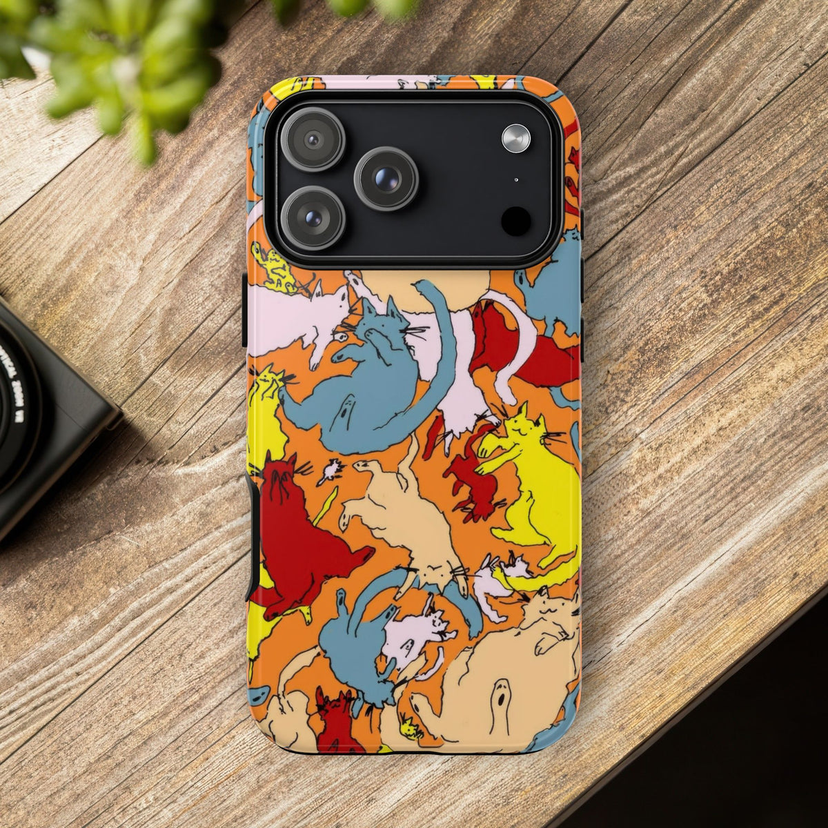 Aesthetic Cats Case - Vintage Kitty Graphic Tough Phone Cases