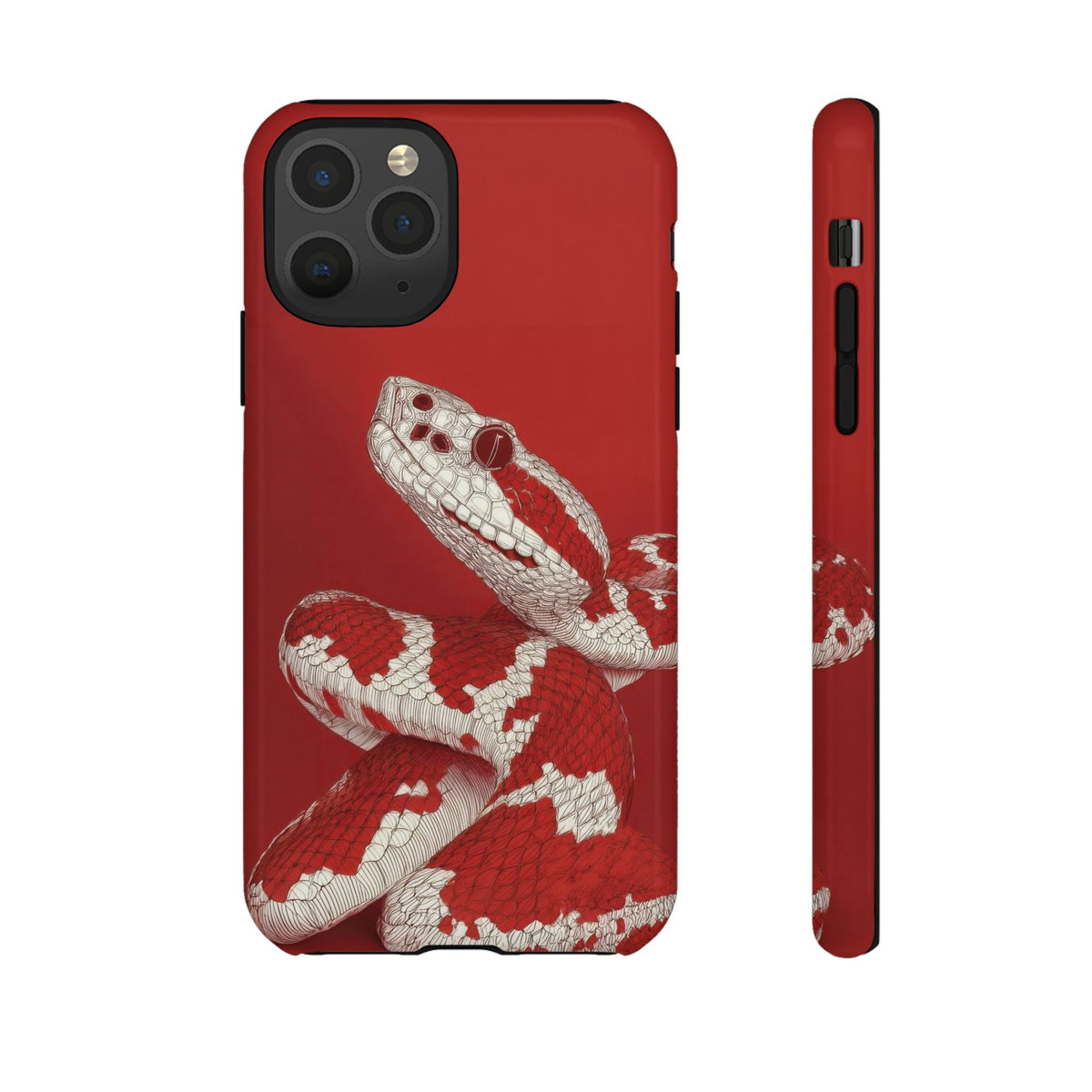 The Snake - Etching Style Series Graphic Tough Phone Cases