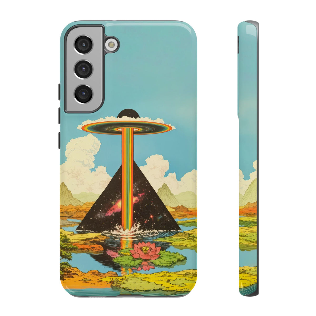 Vintage Alien UFO Graphic Tough Phone Cases