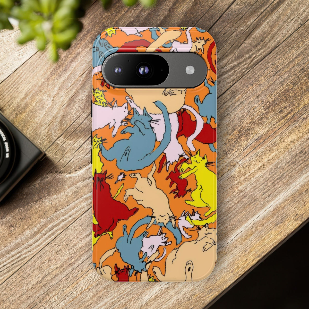 Aesthetic Cats Case - Vintage Kitty Graphic Tough Phone Cases