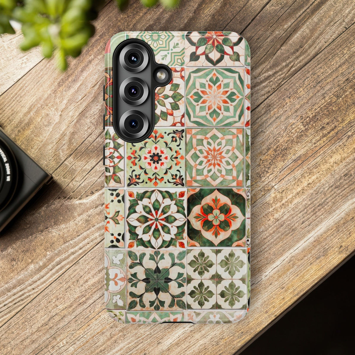 Vintage Mosaic Tile Graphic Tough Phone Cases