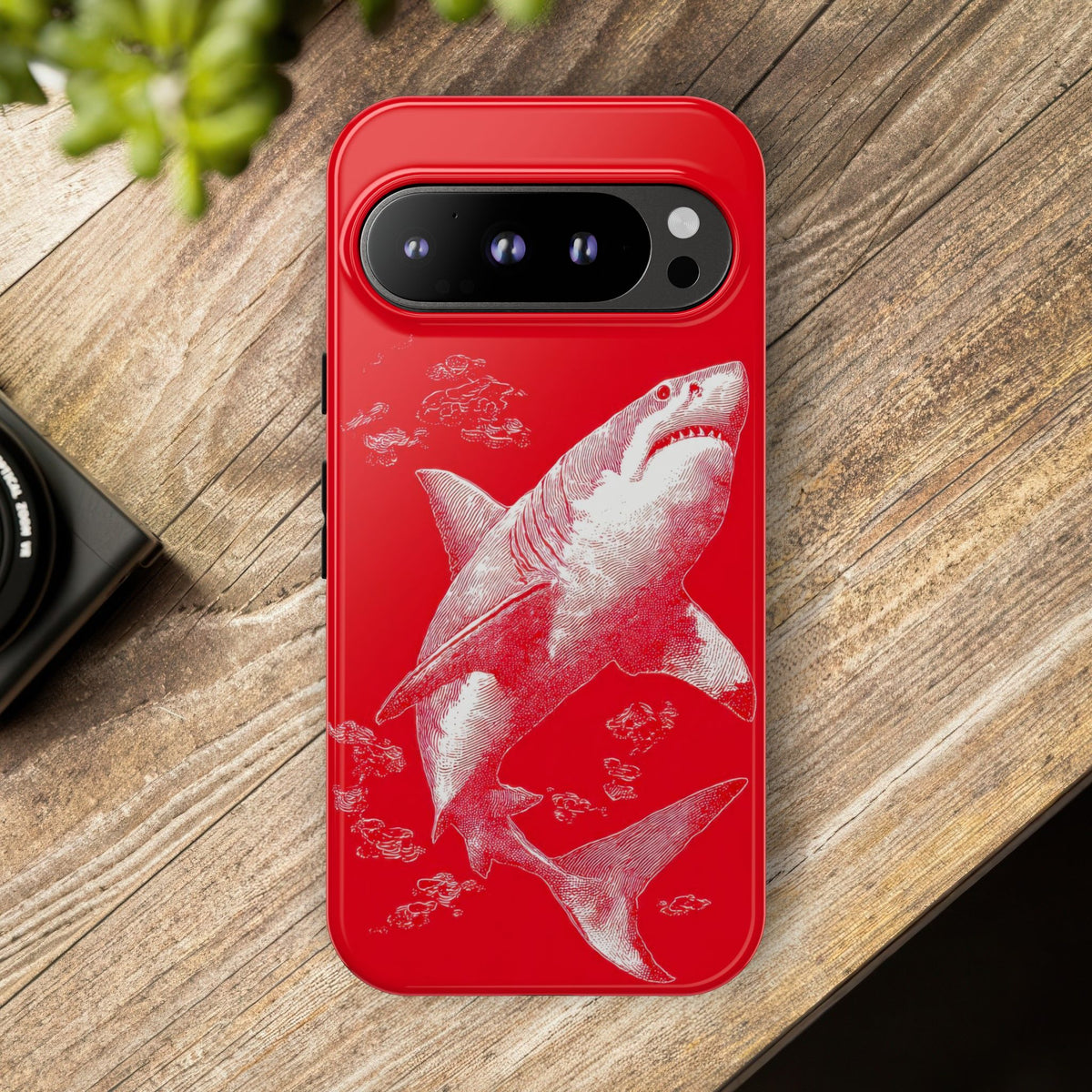 The Shark - Etching Style Series Graphic Tough Phone Cases