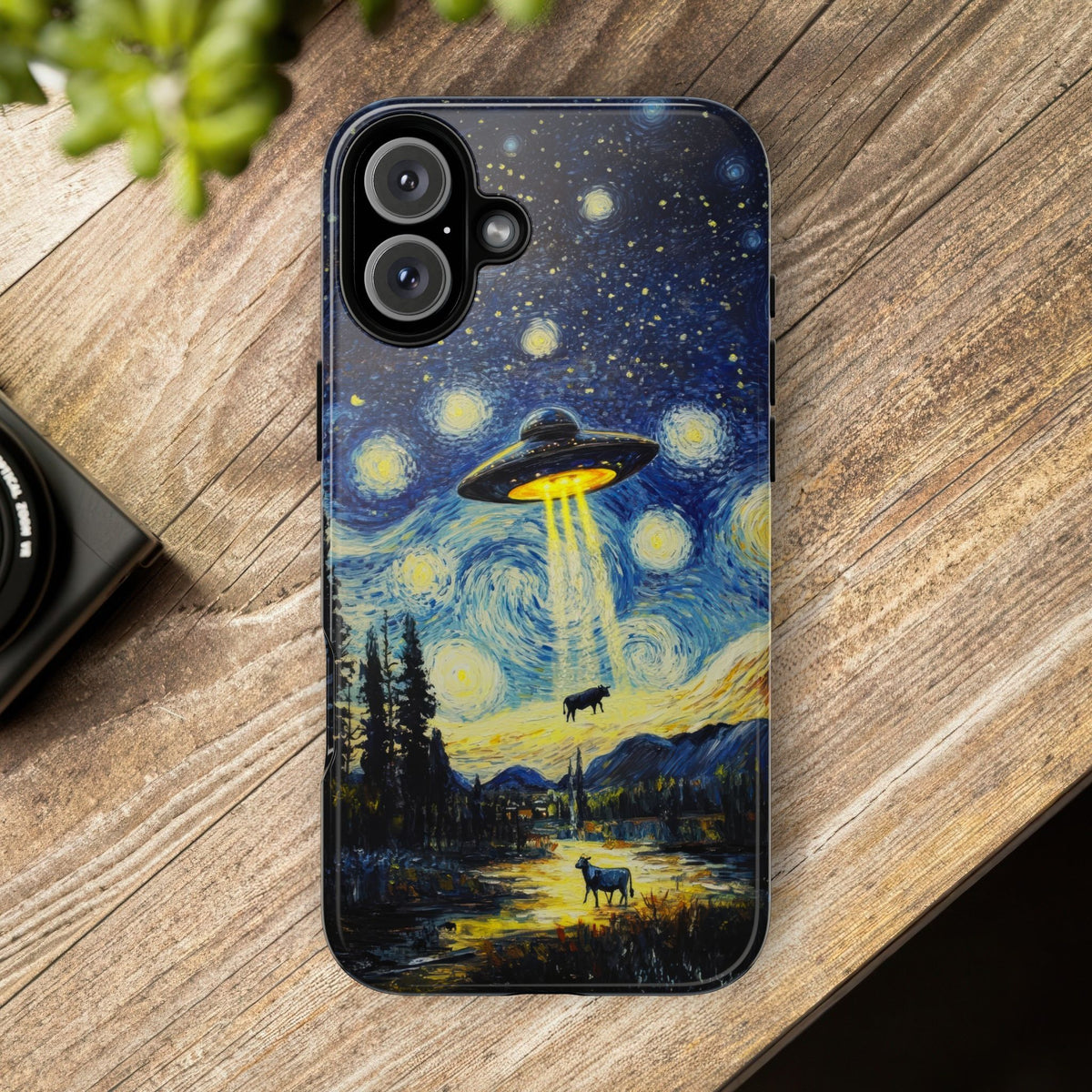 Vintage Alien UFO Graphic Tough Phone Cases