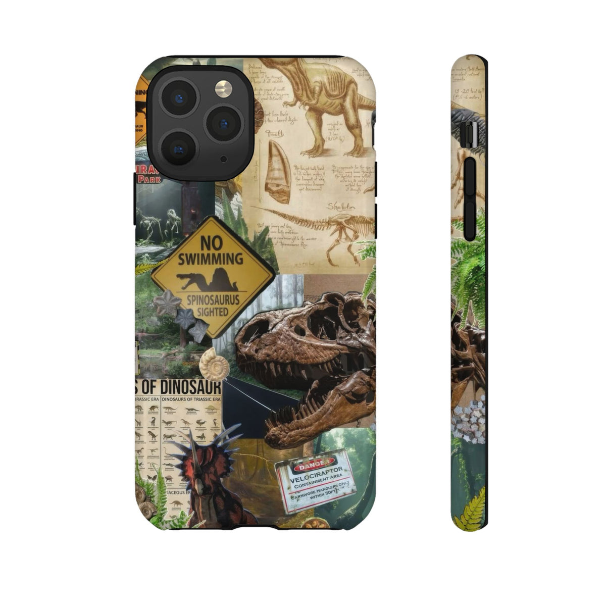 Aesthetic Dinosaur Case - Vintage Jurassic World Graphic Tough Phone Cases