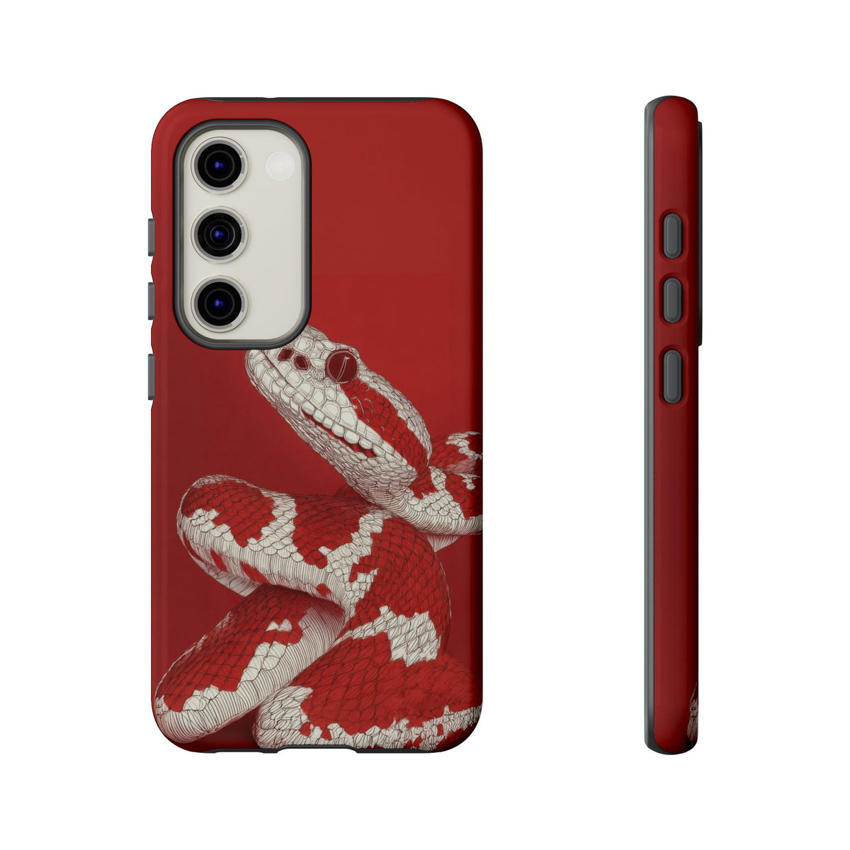 The Snake - Etching Style Series Graphic Tough Phone Cases