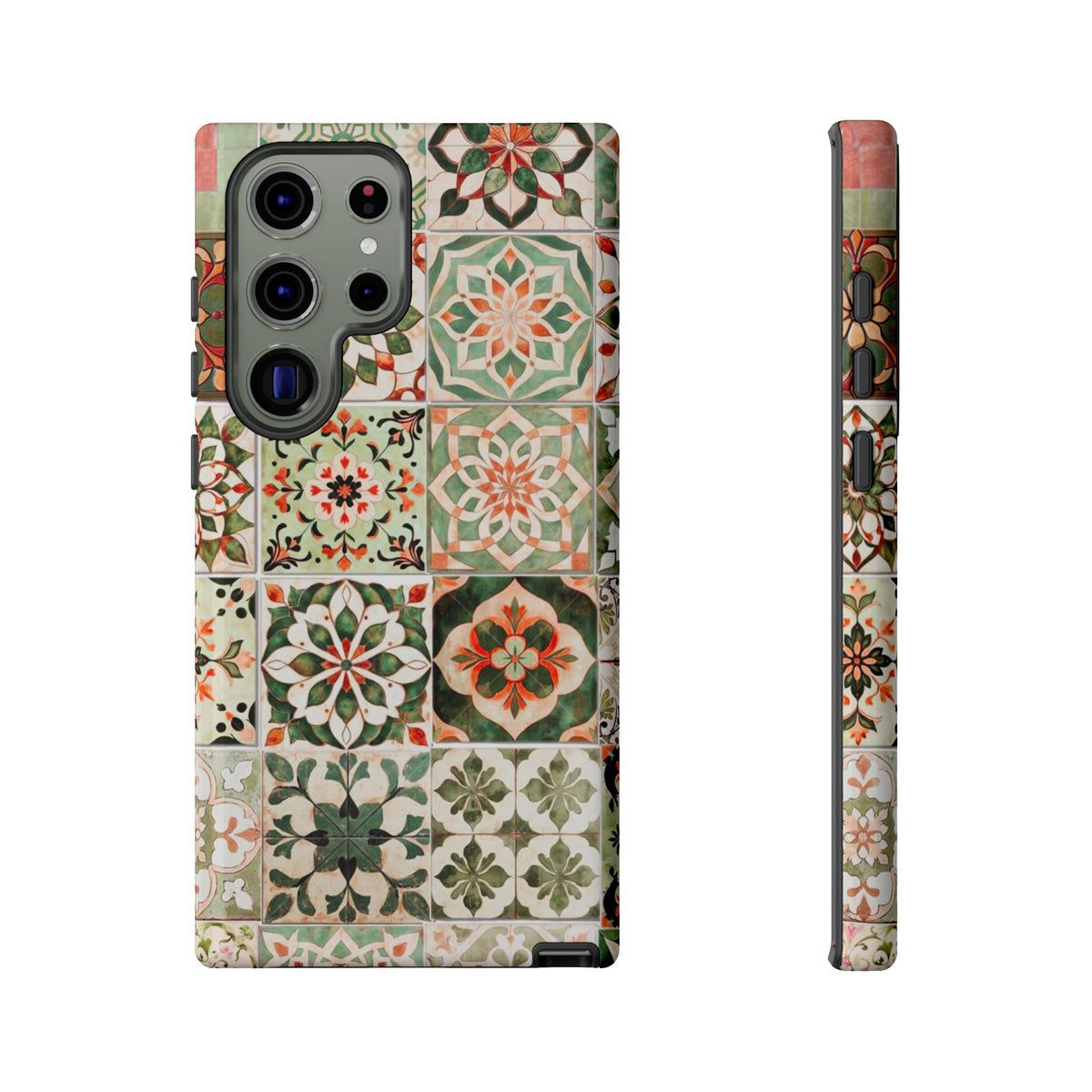 Vintage Mosaic Tile Graphic Tough Phone Cases