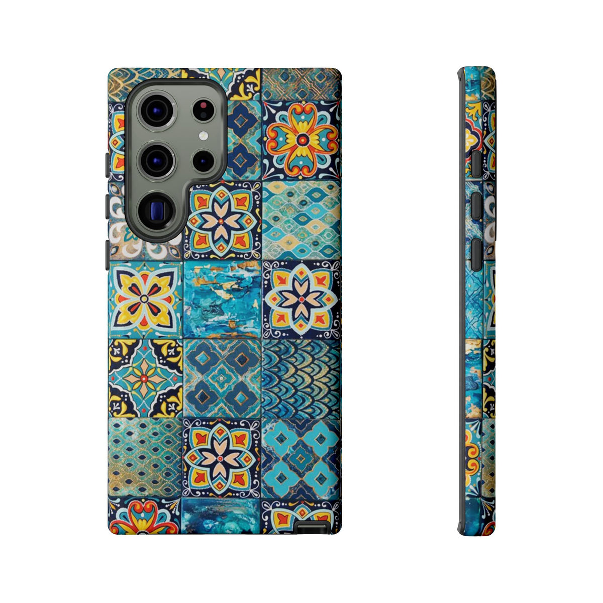 Vintage Mosaic Tile Graphic Tough Phone Cases
