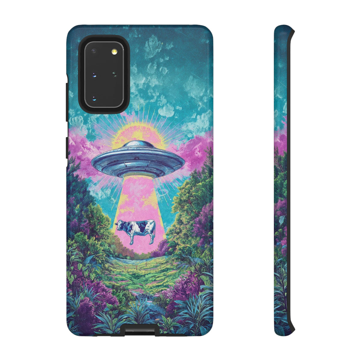 Vintage Alien UFO Graphic Tough Phone Cases